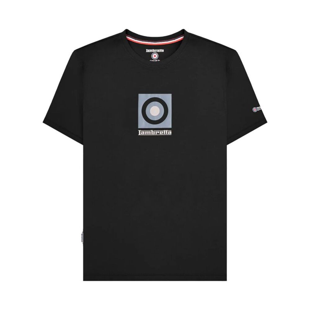 Lambretta Mens Box Logo T-Shirt / Black